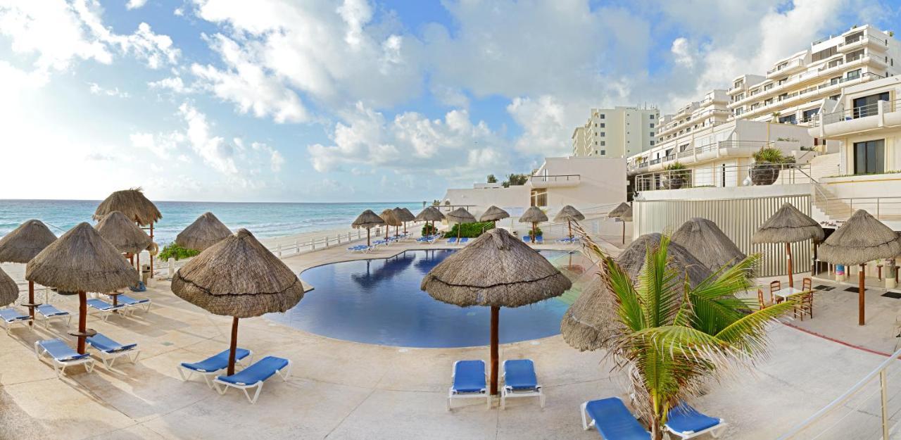 Cozy Ocean Front Penthouse At Marlin Beach Apartment Cancun Luaran gambar