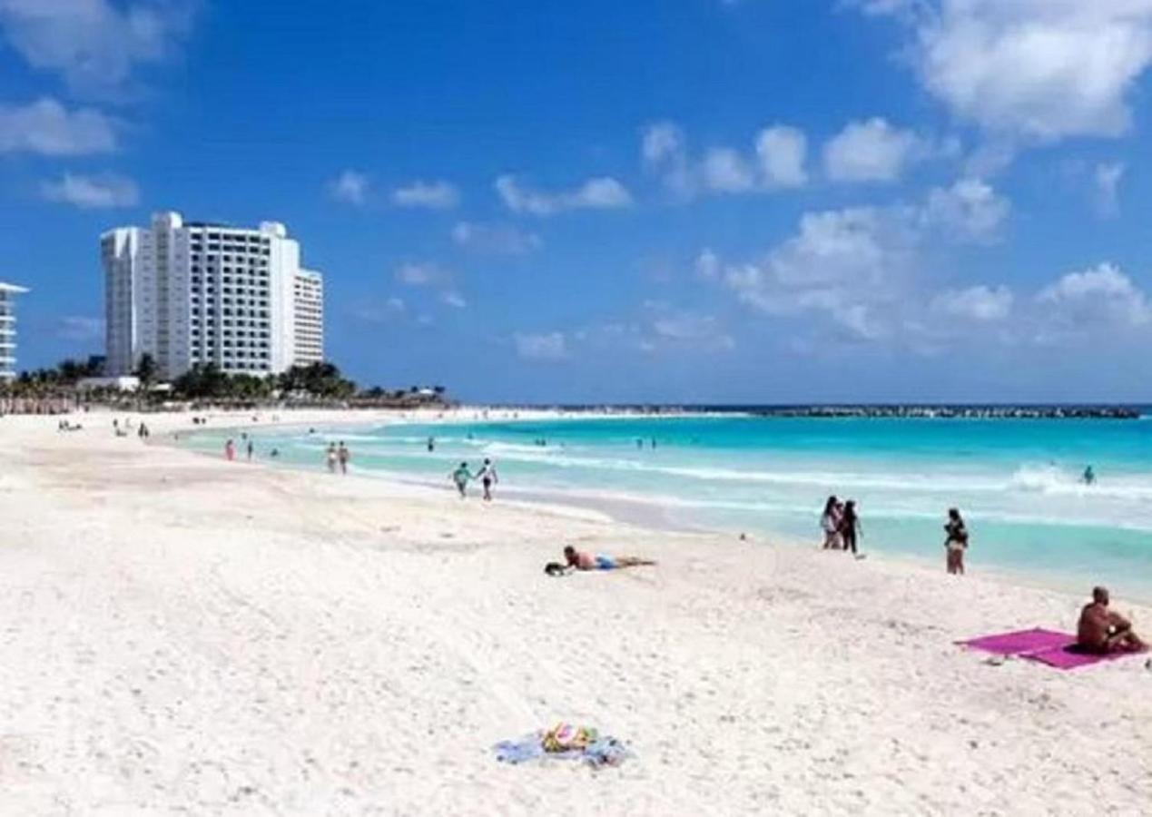 Cozy Ocean Front Penthouse At Marlin Beach Apartment Cancun Luaran gambar