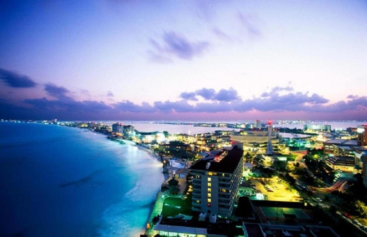 Cozy Ocean Front Penthouse At Marlin Beach Apartment Cancun Luaran gambar